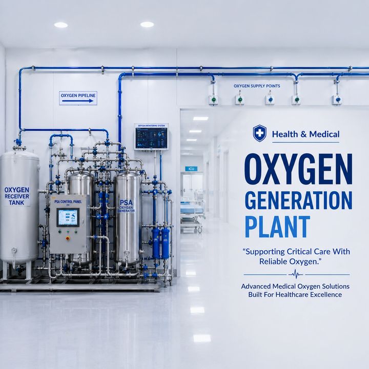 Oxygen Generation Plant 3 poster design