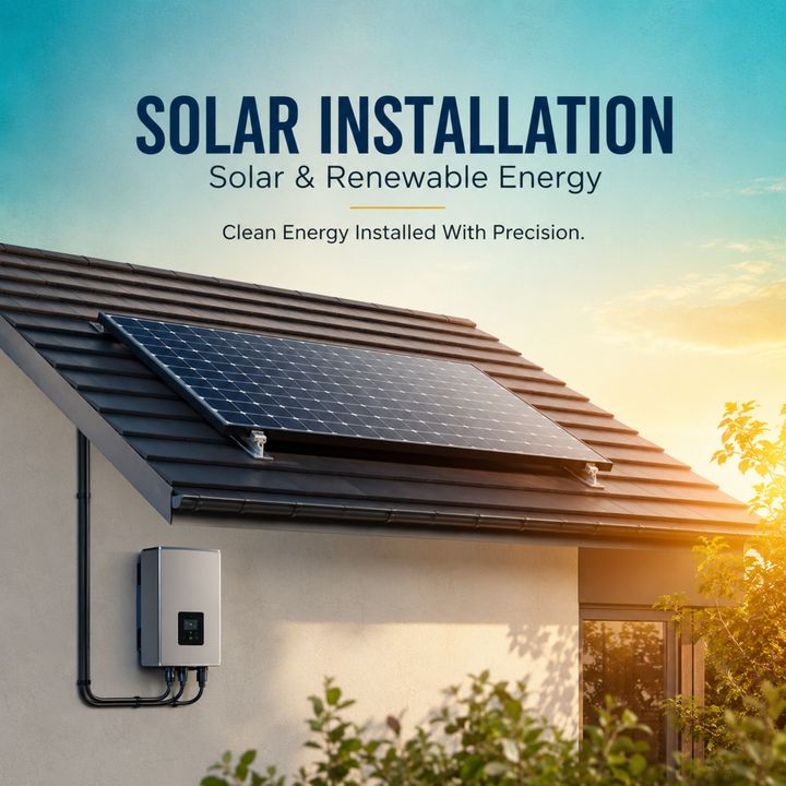 Solar Installation Service 12 poster design