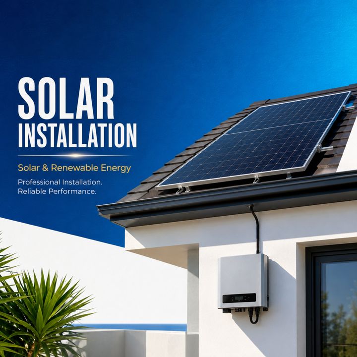 Solar Installation Service 14 poster design