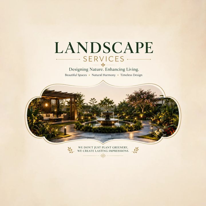 Landscaping 12 poster design