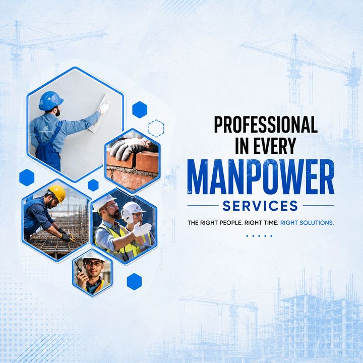 Manpower Supply 4 poster design