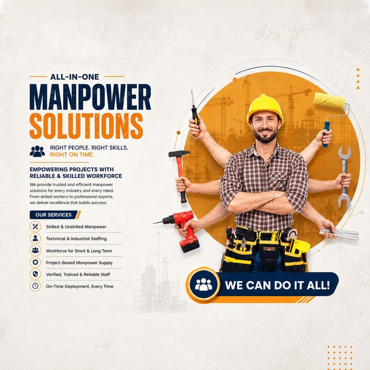 Manpower Supply 8 poster design