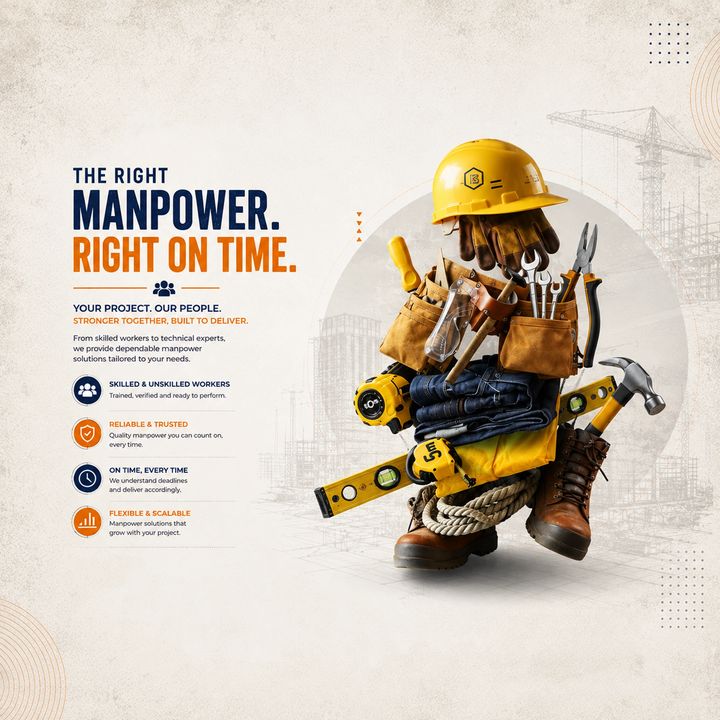 Manpower Supply 10 poster design