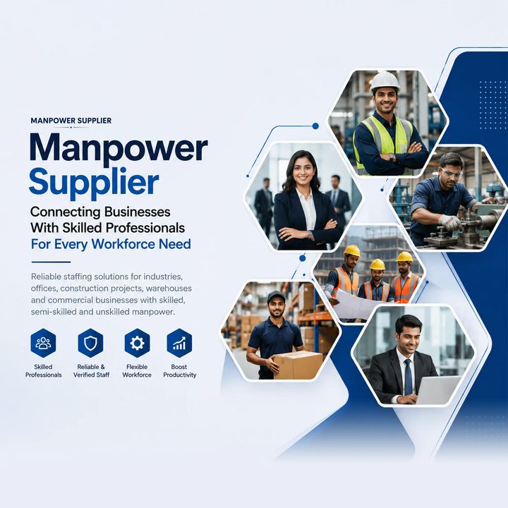 Manpower Supply 13 poster design