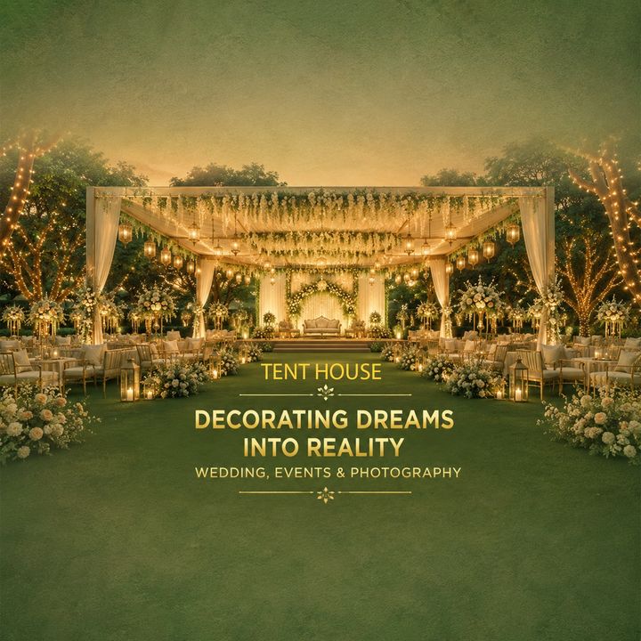 Tent House & Light Decoration 8 poster design