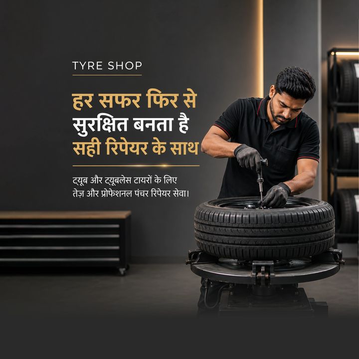 Tyre Shop 6 poster design