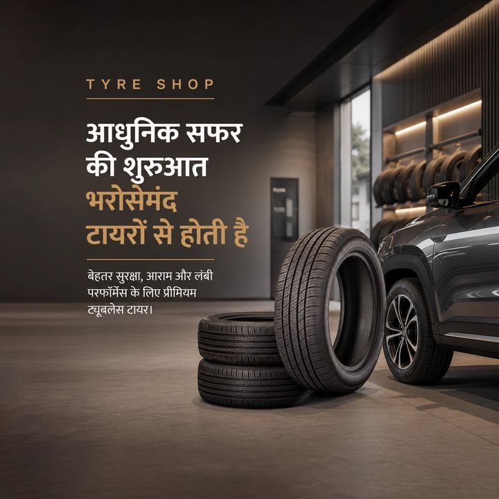 Tyre Shop 10 poster design
