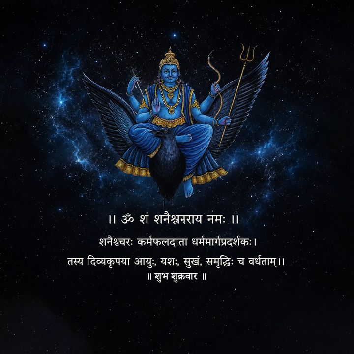 Shani Dev Ji – Devotional & Bhakti poster design