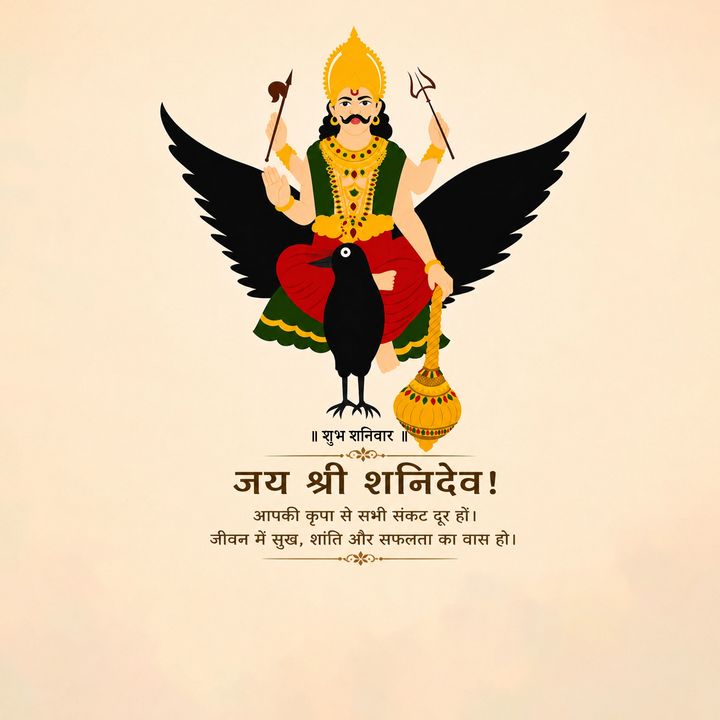 Shani Dev Ji 1 – Devotional & Bhakti poster design
