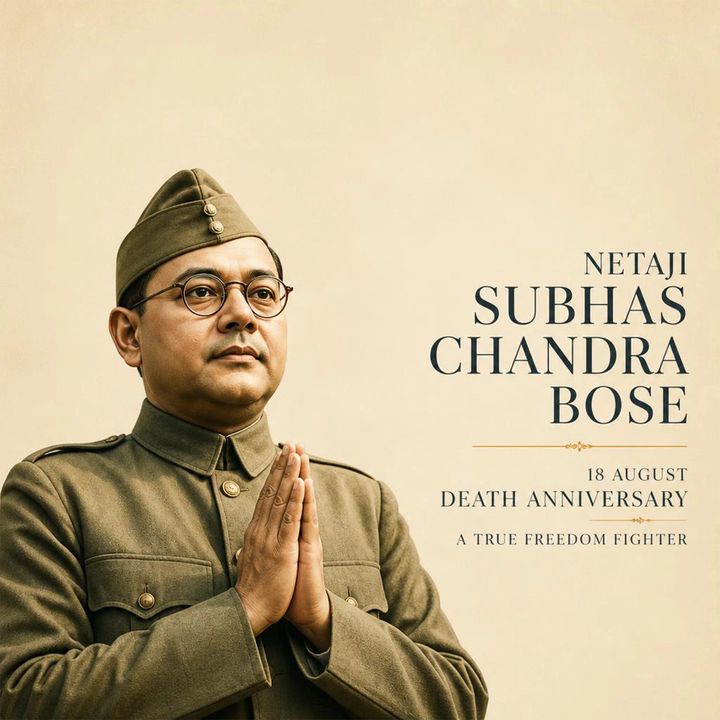 Subhas Chandra Bose 3 poster design