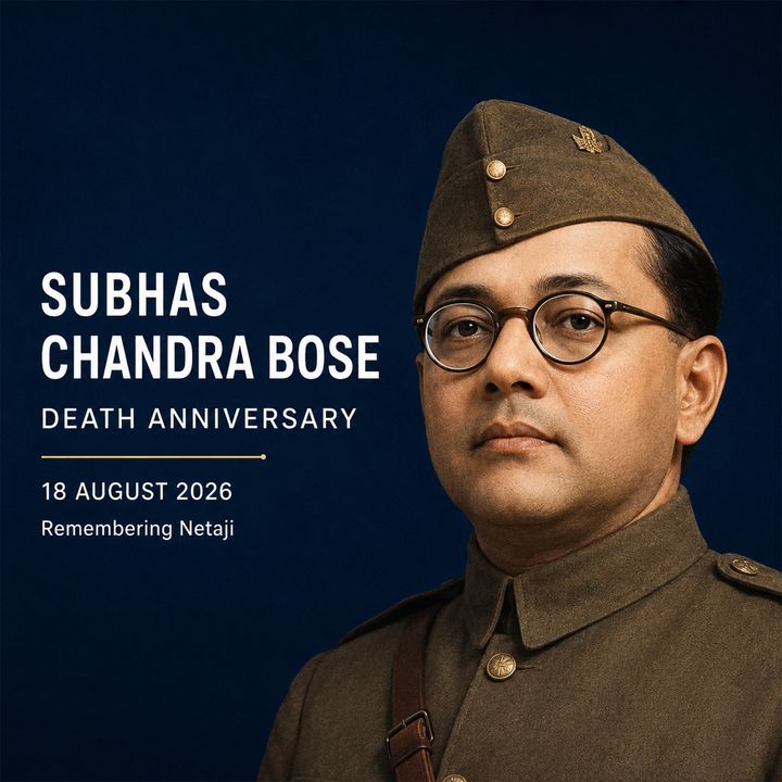 Subhas Chandra Bose 4 poster design