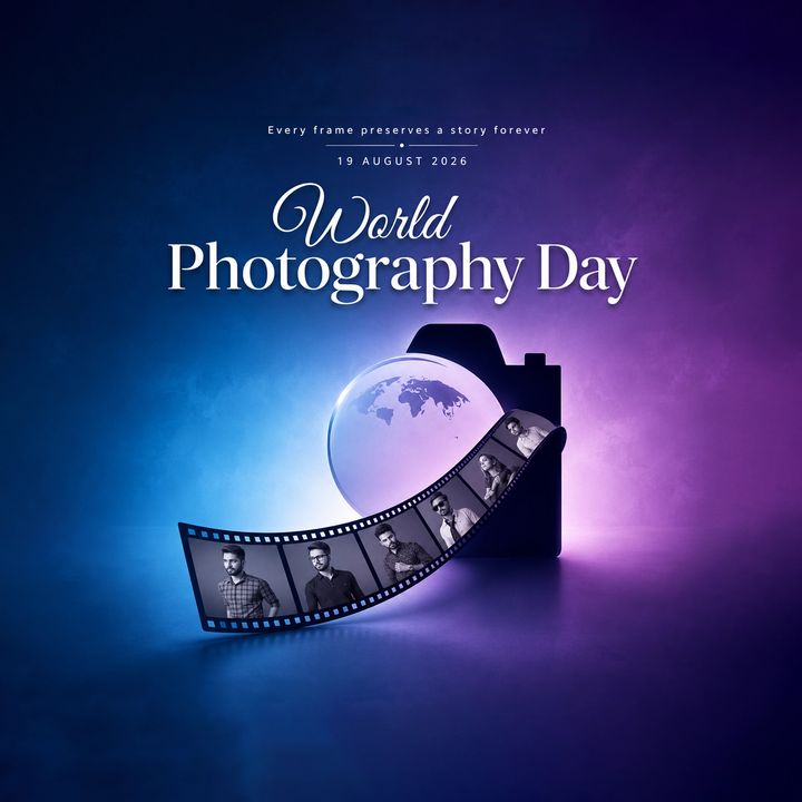World Photography Day 1 poster design