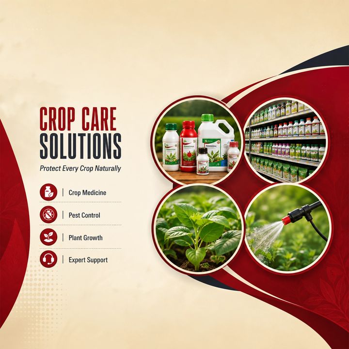 Agriculture (khad, Beej, Dawai) 4 poster design