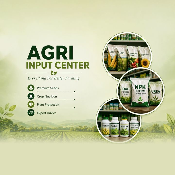 Agriculture (khad, Beej, Dawai) 5 poster design