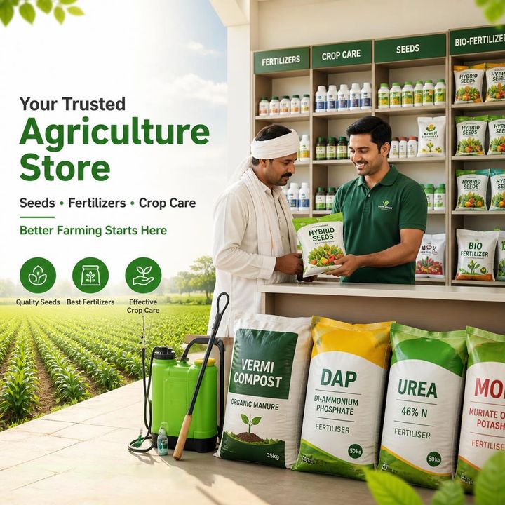 Agriculture (khad, Beej, Dawai) 14 poster design