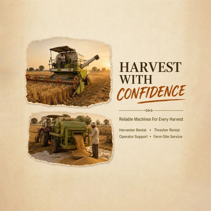 Harvester / Thresher Rental 1 poster design