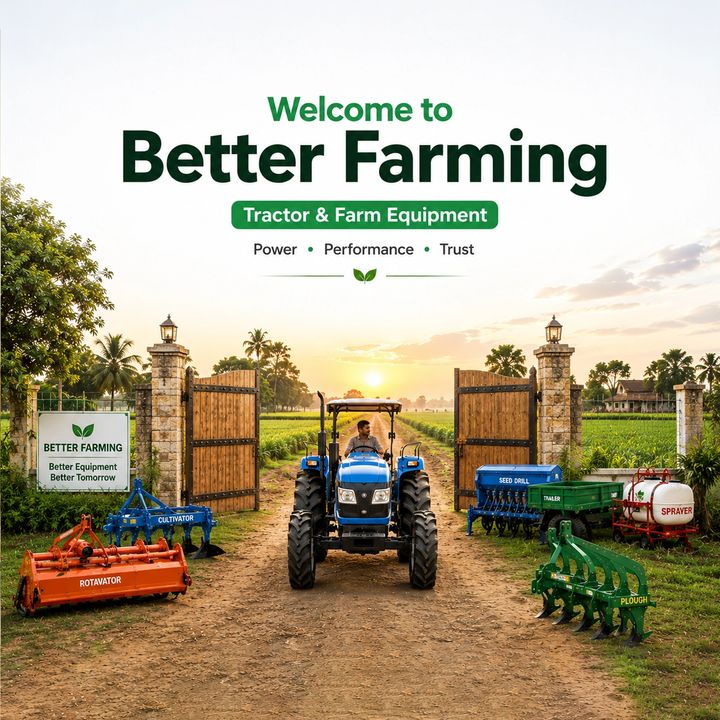 Tractor and Farm Equipment 1 poster design