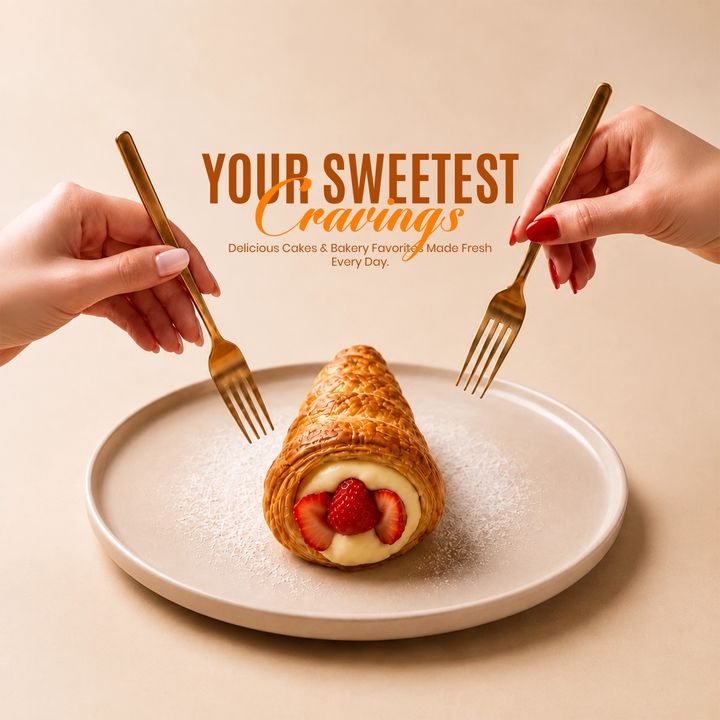 Cakes & Bakery 33 poster design