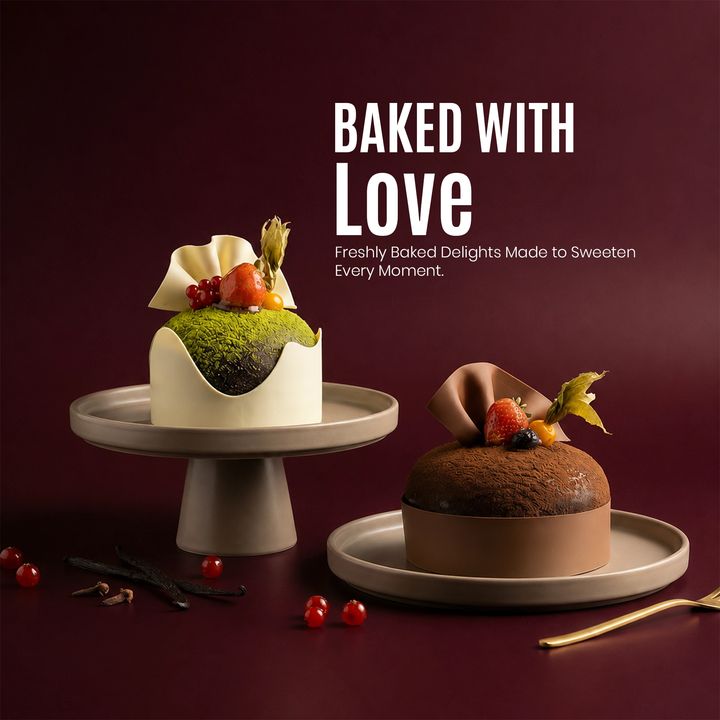 Cakes & Bakery 38 poster design