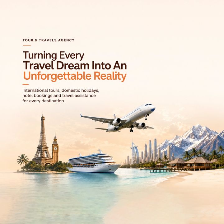 Tour & Travels Agency 10 poster design