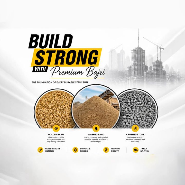 Sand (bajri) Supplier 5 poster design