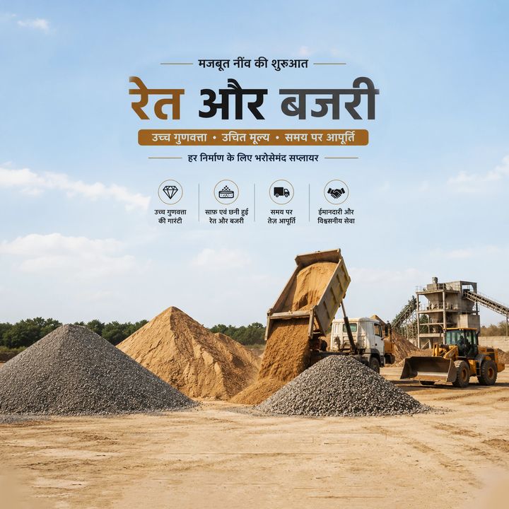 Sand (bajri) Supplier 11 poster design