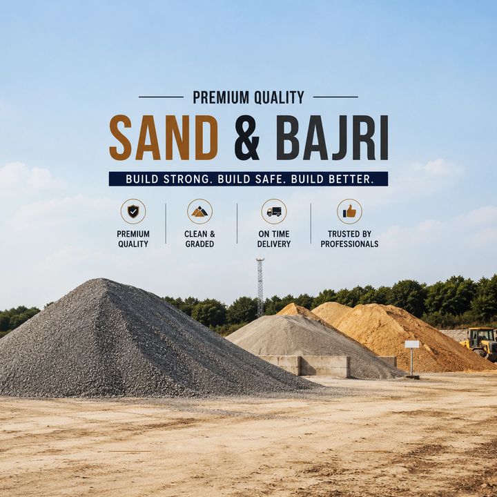 Sand (bajri) Supplier 13 poster design