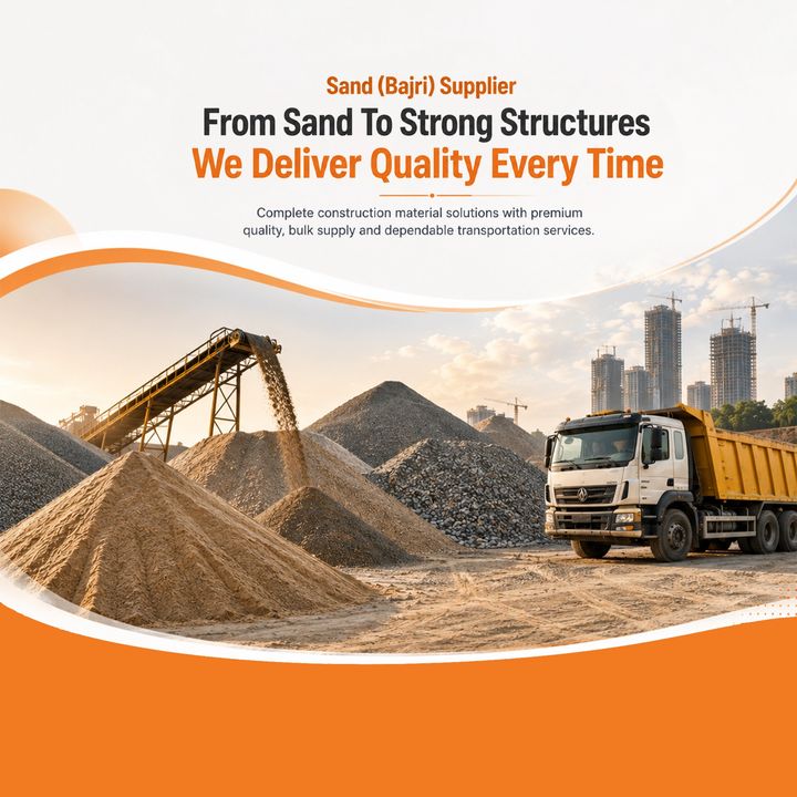 Sand (bajri) Supplier 14 poster design