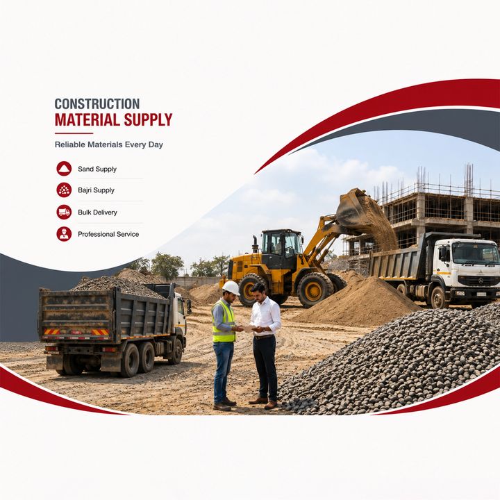 Sand (bajri) Supplier 17 poster design