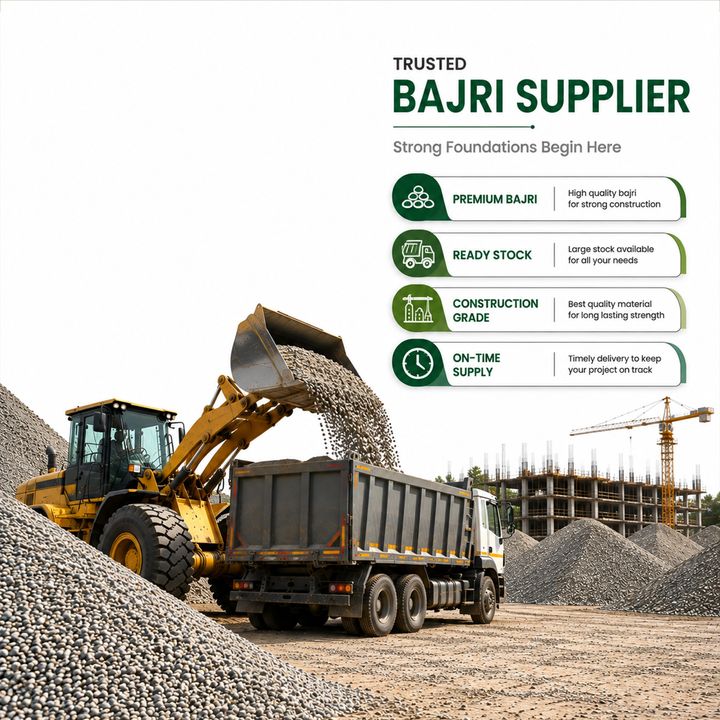 Sand (bajri) Supplier 18 poster design
