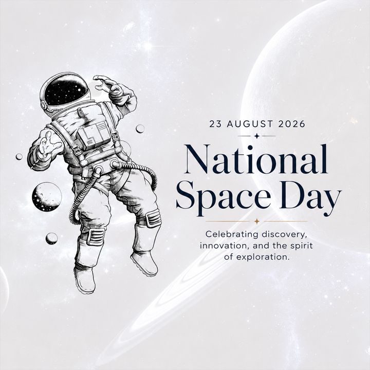 National Space Day 1 poster design
