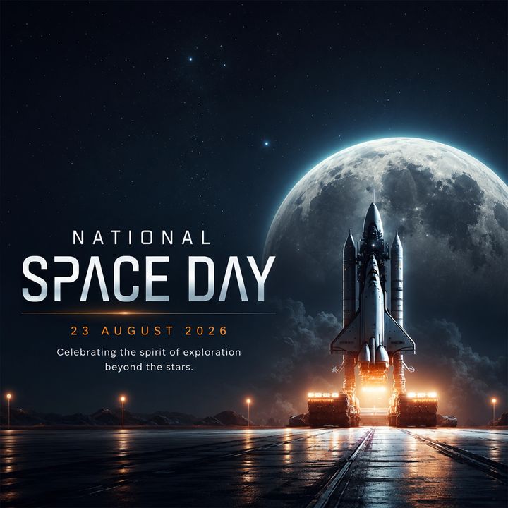 National Space Day 2 poster design