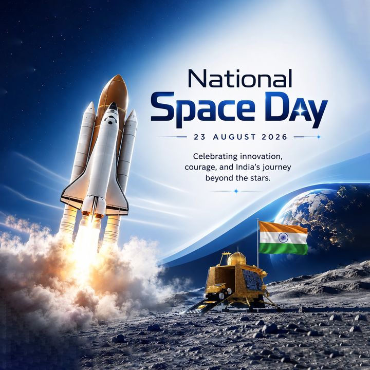 National Space Day 5 poster design