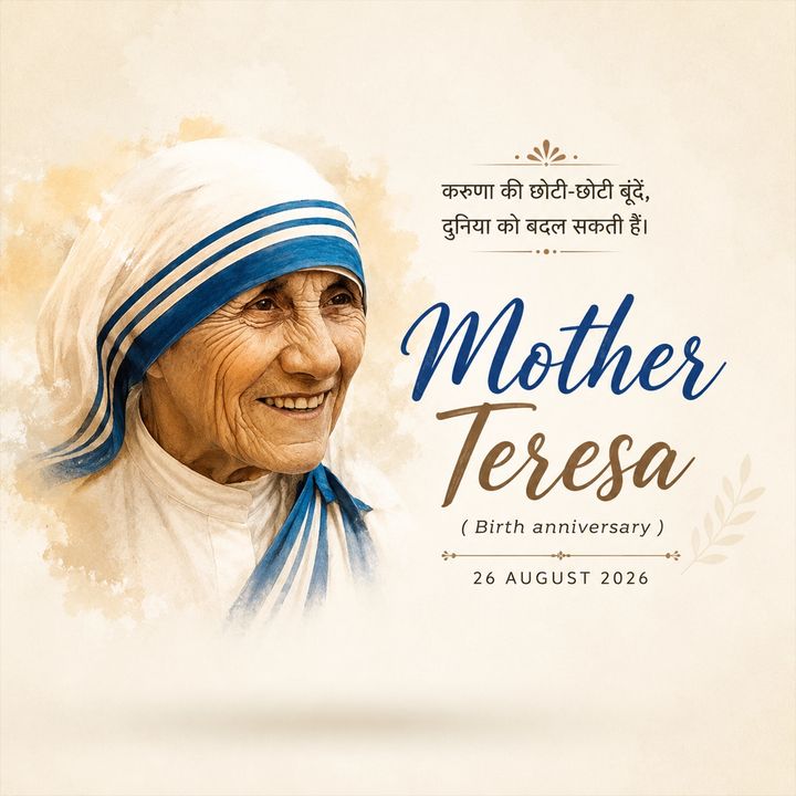 Mother Teresa 3 poster design