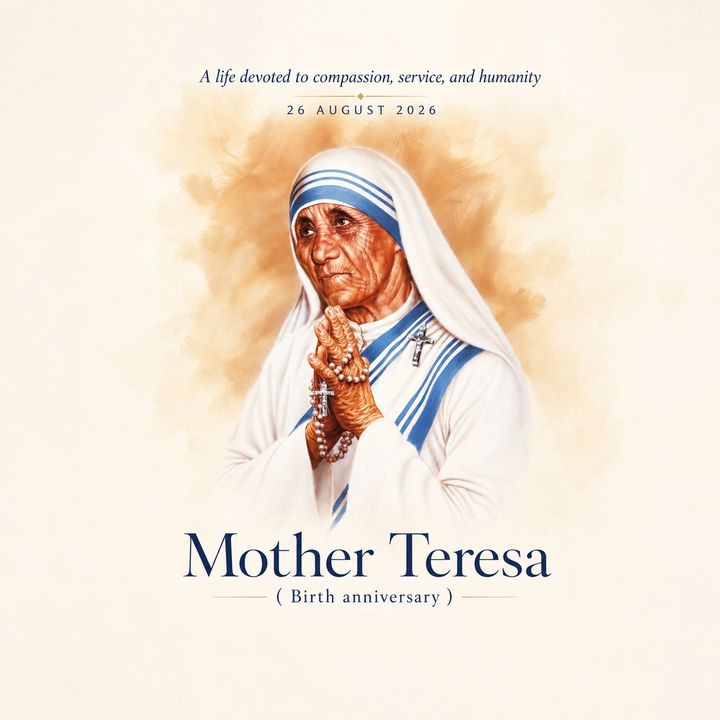 Mother Teresa 5 poster design