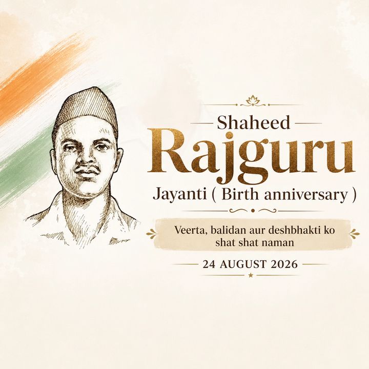 Shaheed Rajguru Jayanti 2 poster design