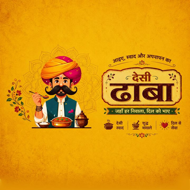 Dhaba 10 poster design