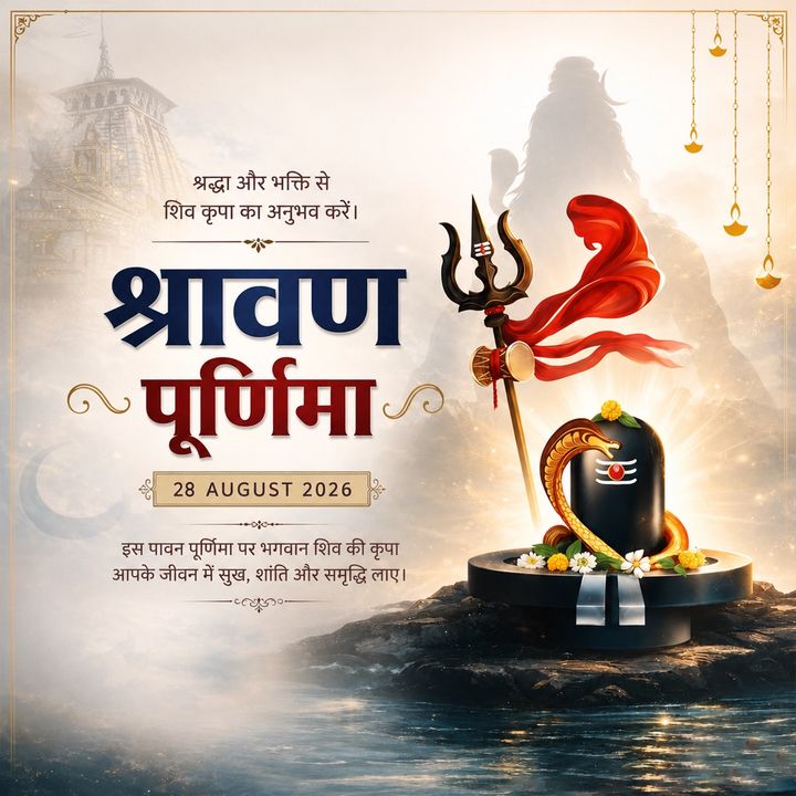 Shravana Purnima 4 poster design