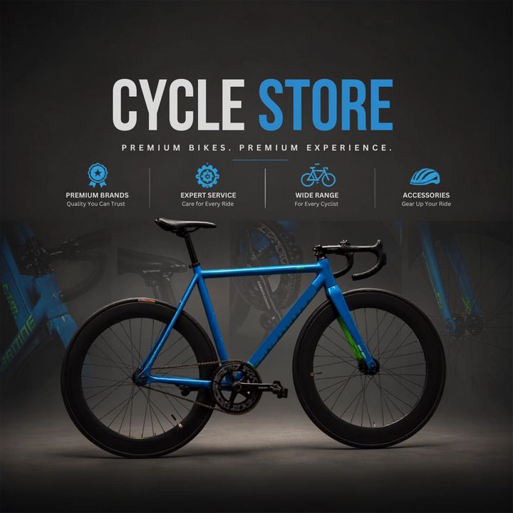 Cycle Store & Repair 22 poster design