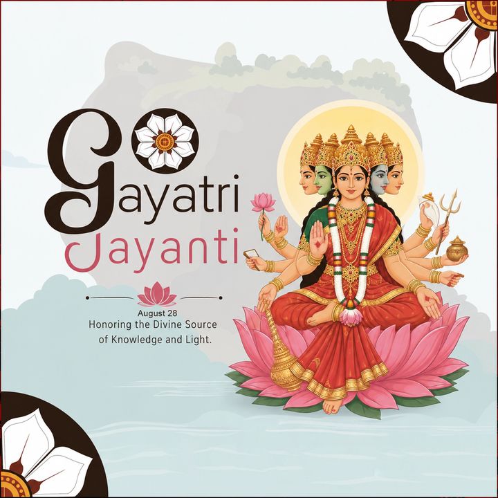 Gayatri Jayanti & Gayatri Japam 3 poster design