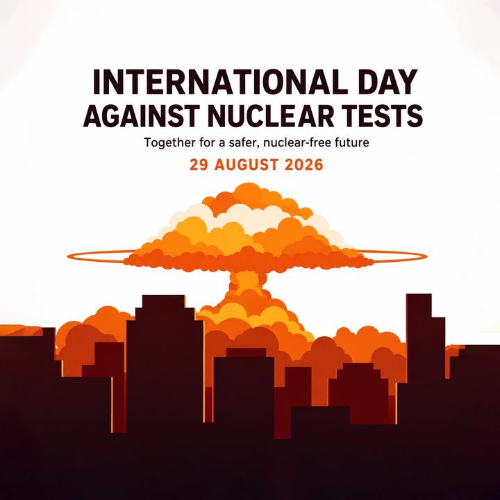 International Day Against Nuclear Tests 1 poster design