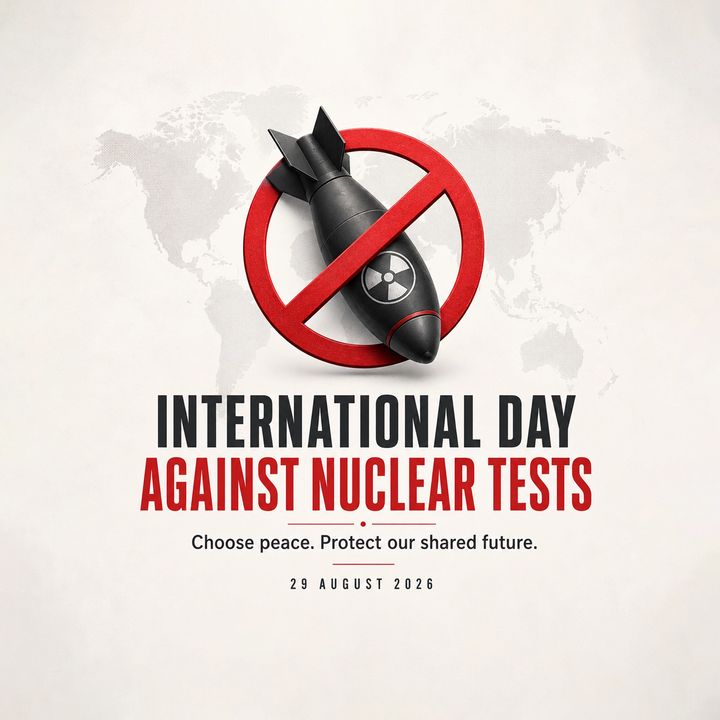 International Day Against Nuclear Tests 2 poster design