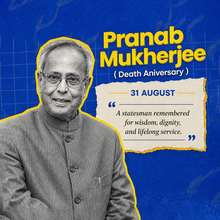 Pranab Mukherjee 2 poster design