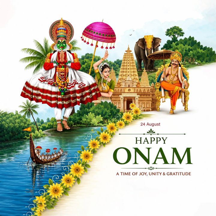 First Onam 3 poster design
