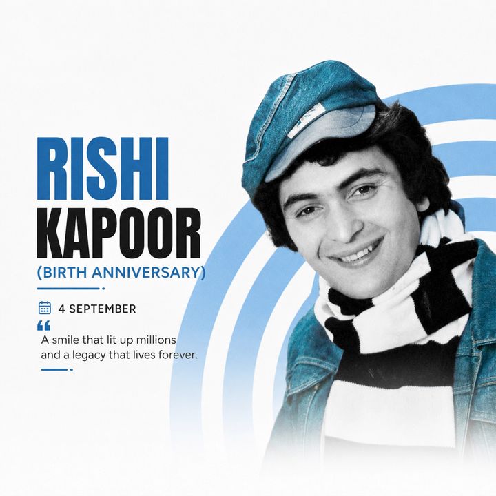 Rishi Kapoor 4 poster design
