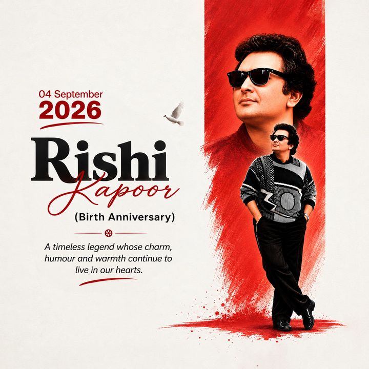 Rishi Kapoor 5 poster design