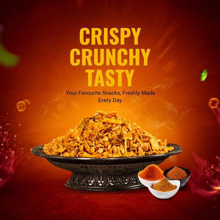 Namkeen & Snacks Shop 1 poster design