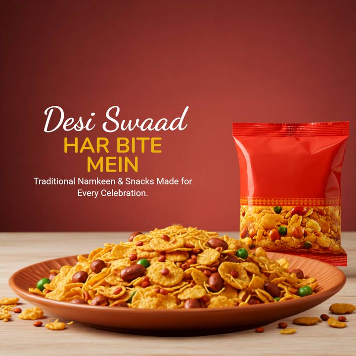 Namkeen & Snacks Shop 3 poster design