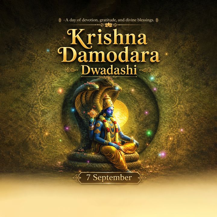 Krishna Damodara Dwadashi 5 poster design