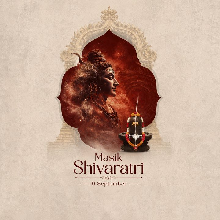 Masik Shivaratri 5 poster design